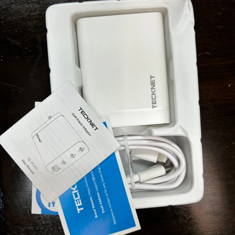 Tecknet 100W Usb-c Wall Charger, Tecknet 4 Port Gan Portable Fast Charger